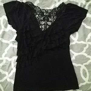 Flirty Black top